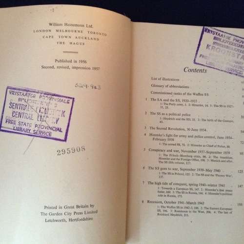 The SS, Alibi of a Nation Gerald Reitlinger