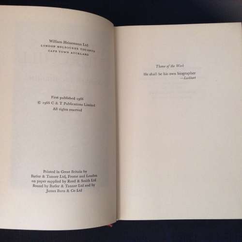 Winston S. Churchill, Youth (1874-1900) by Randolph S. Churchill, First Edition, 3 items R600