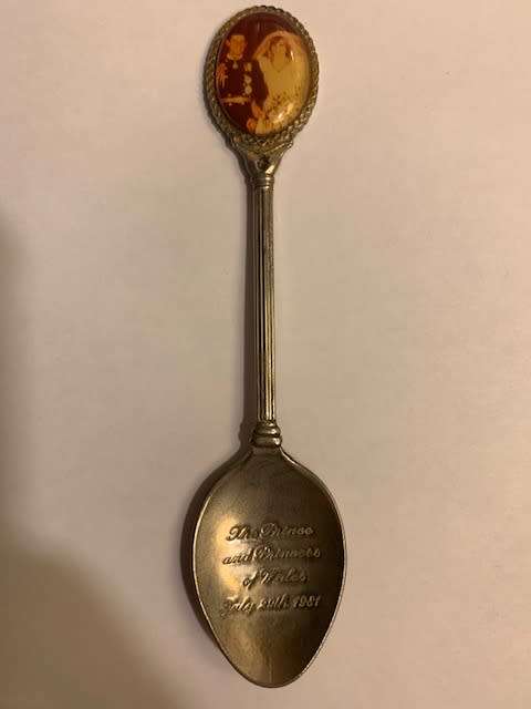 The Prince and Princess of Wales, July 29, 1981 souvenir Spoon Collectors