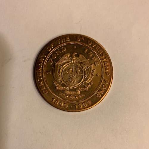 Coin, Centenary of the "9" overstamp pond, 1899-1999 Zuid Afrikaansche Republiek