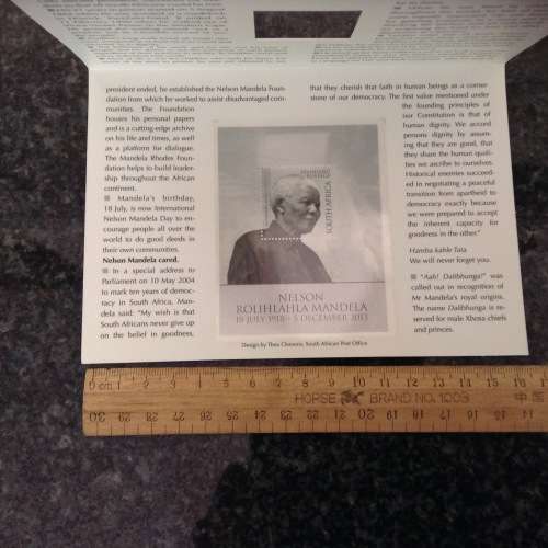 Stamp, AAH! Was called out in recognition of Mr Mandela's Royal origins
