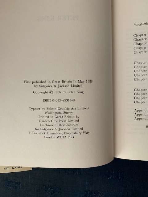 The Viceroy's Fall, how Kitchener destroyed Curzon by Peter King, First Edition