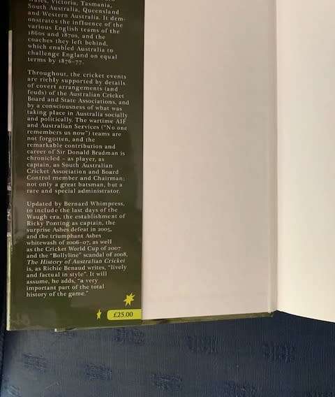 The History of Australian Cricket by Chris Harte with Bernard Whimpress revised and updated