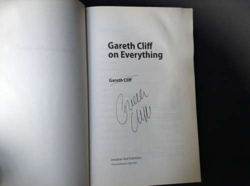 Gareth Cliff on Everything, First Edition,  SIGNED copy