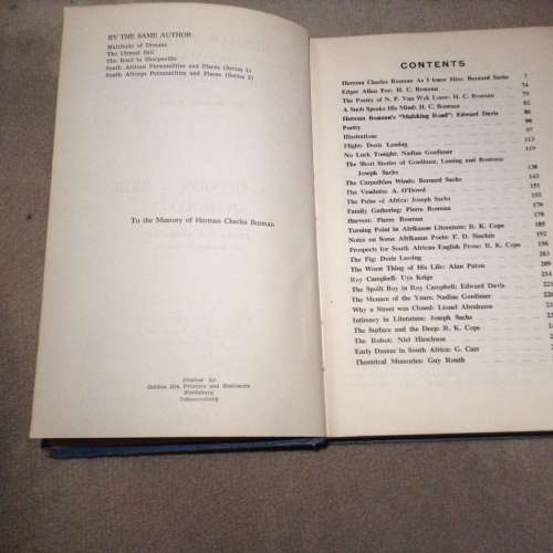 Herman Charles Bosman by Bernard Sachs, First Edition , 1971