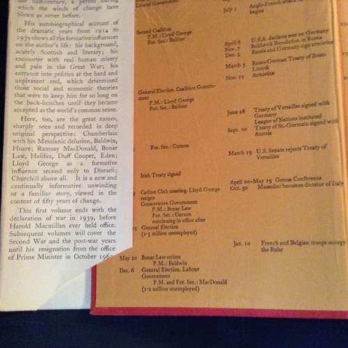 Winds of Change by Harold MMcMillan, 1966, First Edition
