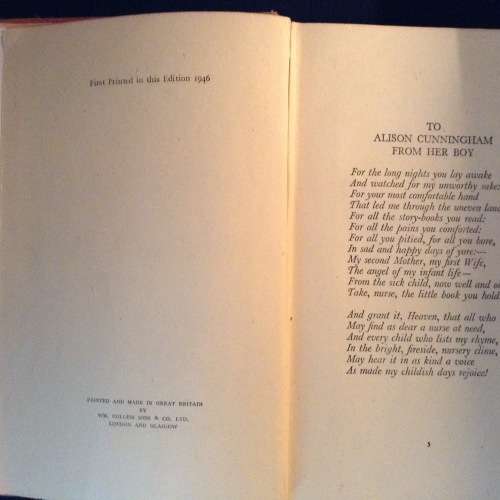 A Children's Garden of Verses by Robert Louis Stevenson, First Edition
