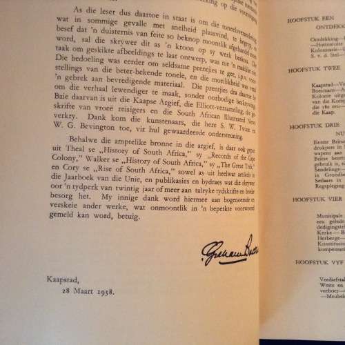 Ons Suid Afrika vorheen en tans deur C. Graham Botha, First Edition, 1938