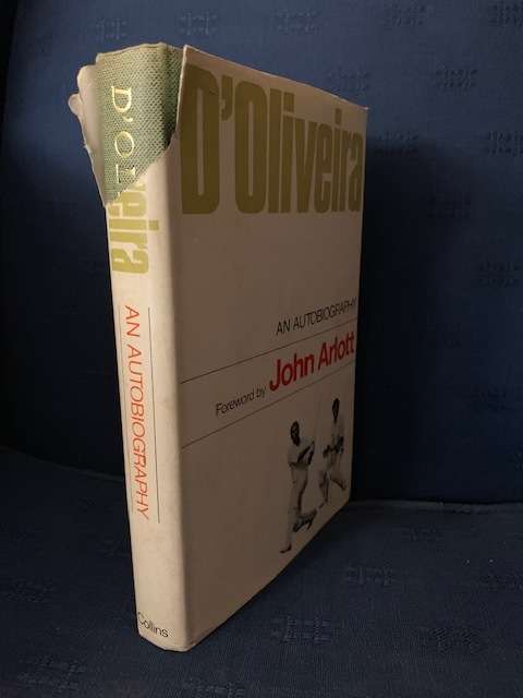 D'Oliveira by John Arlott, 1968, hardcover, First Edition