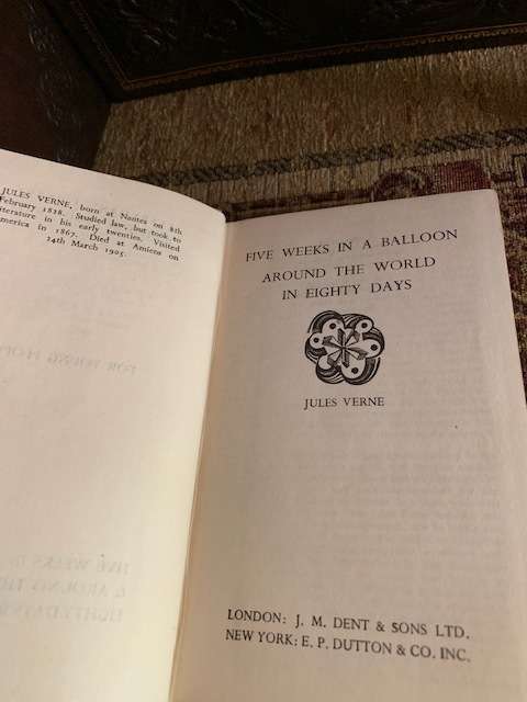 Set of 3 books R595 The Essays of R.L Stevenson,Around The World in Eighty Days & Four Tales