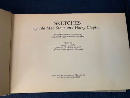 Sketches by Ida Mae Stone Harry Clayton, First Edition