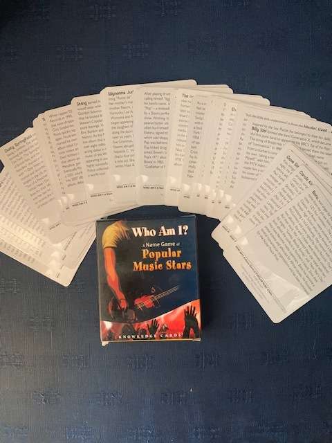 Literature Quiz Deck .... Name game of 'Popular Music Stars'