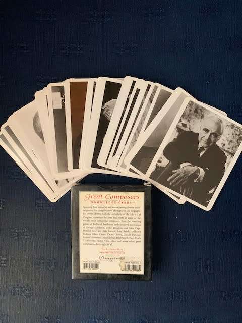 Literature Quiz Deck .... Name game of,  'Great Composers', knowledge cards