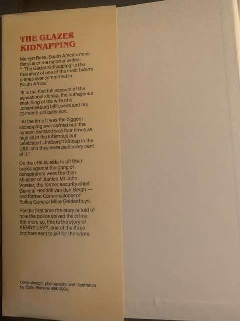 The Glazer Kidnapping, Signed copy, by Kenny Levy with Barry Levy