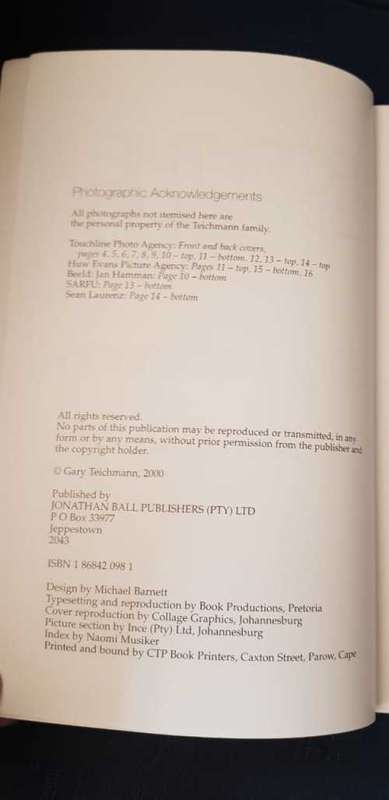 For The Record, Gary Teichmann. Signed by Gary Teichmann, Andre Joubert and one other First Edition