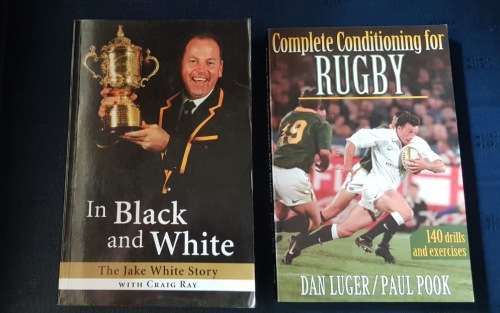 In Black a White, SIGNED copy and Complete Conditioning for Rugby, First Editions