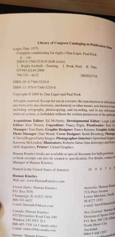 In Black a White, SIGNED copy and Complete Conditioning for Rugby, First Editions