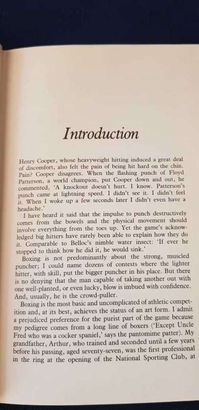 The Big Punchers Reg Gutteridge, First Edition, seconded by Henry Cooper