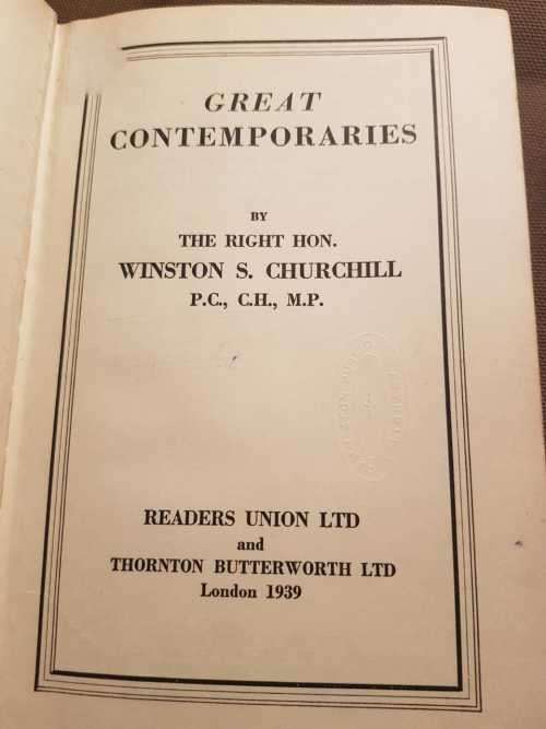 Churchill, The Second World War I and II and Great Contemporaries, set of 3 books