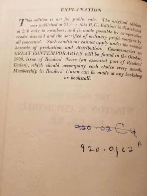 Churchill, The Second World War I and II and Great Contemporaries, set of 3 books