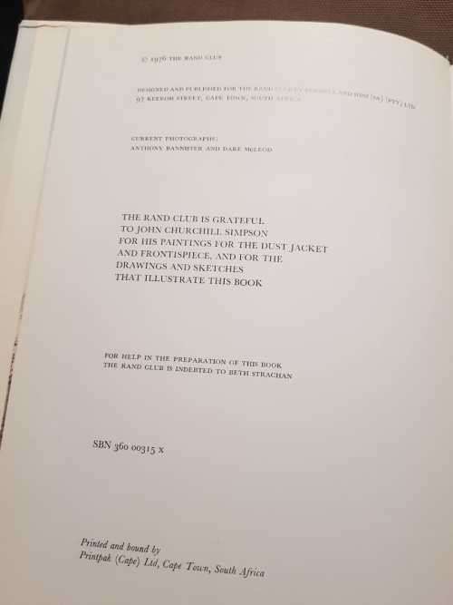 The Story of the Rand Club and Battlefields of Gold