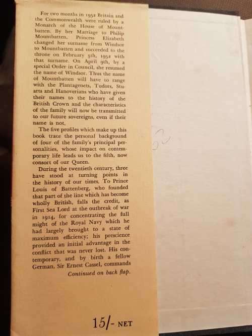 Manifest Destiny, First Edition, by Brian Connell,  five profiles of the rise &influence Mountbatten