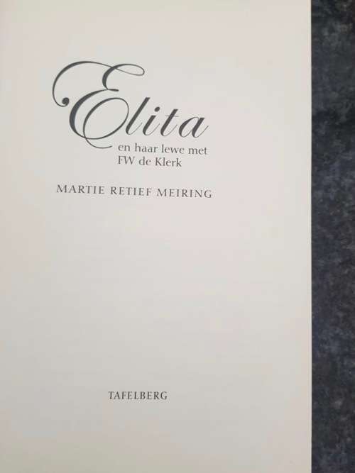 De Klerk, Becoming Michelle Obama and Elita de Klerk, First Editions, set of two R495