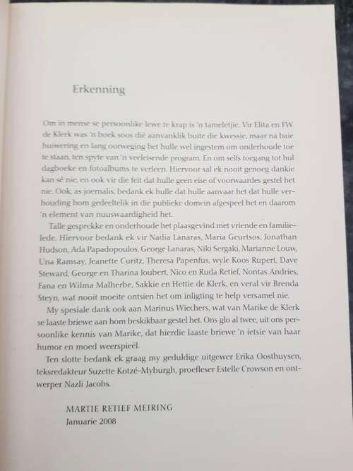 De Klerk, Becoming Michelle Obama and Elita de Klerk, First Editions, set of two R495