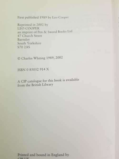 Ike's Last Battle by Charles Whiting, First Edition  The battle of the Ruhr Pocket April 1945