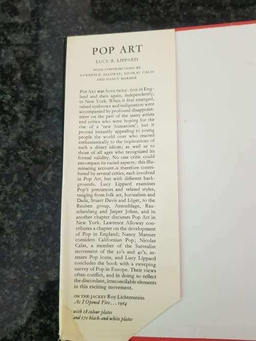 Pop Art by Lucy R. Lippard, First Edition, 1966, The world of art library, modern movements