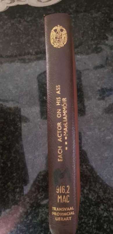 Each Actor on his Ass by MacLiammóir, First Edition