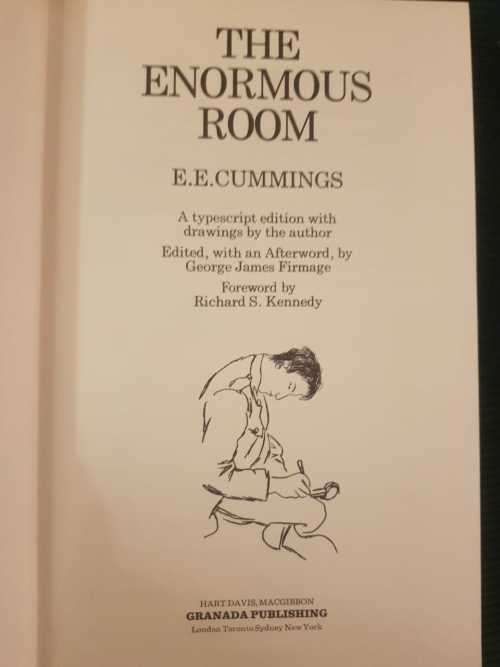 The Enormous Room by E.E. Cummings, First Edition
