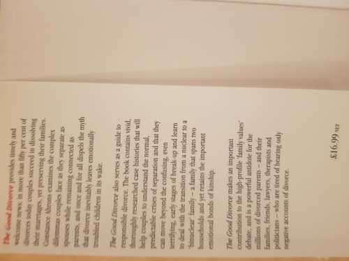 The Good Divorce by Constance Ahrons, First Edition