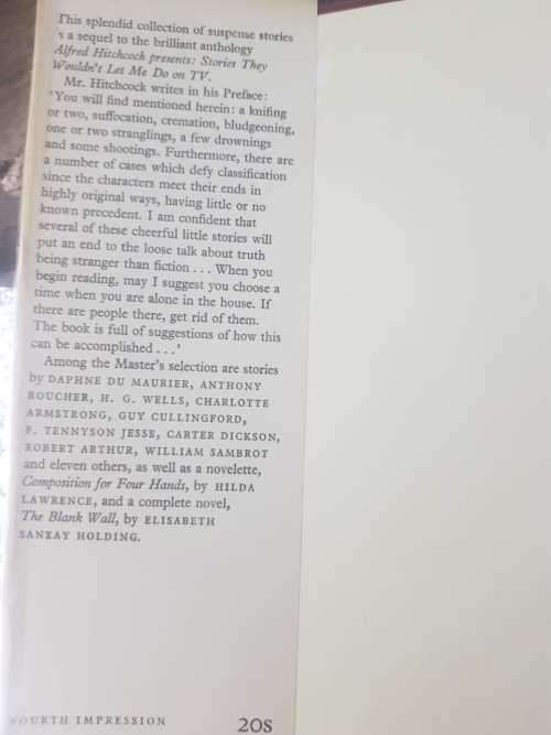 Hitchcock, Alfred Hitchcock, My favourite in Suspense, First Edition