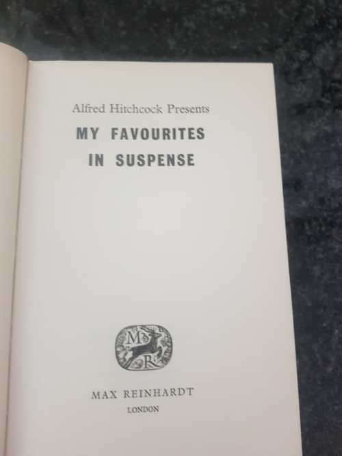Hitchcock, Alfred Hitchcock, My favourite in Suspense, First Edition