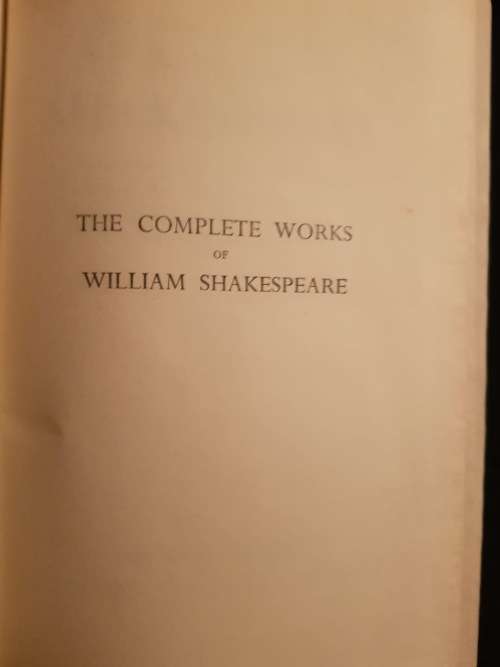 The Complete Works of William Shakespeare  Containing plays and poems
