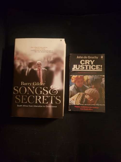 The Songs and Secrets and Cry Justice, set of two books for R450
