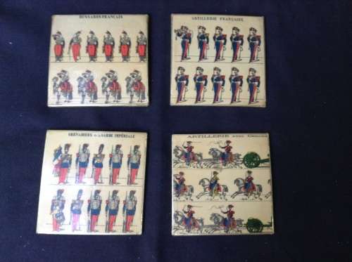 Vintage French military coasters