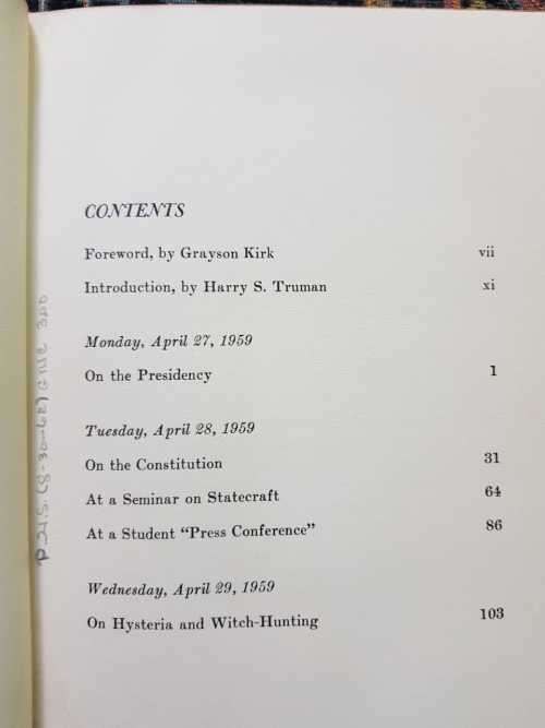 Truman Speaks by Richard Silverman, First Edition