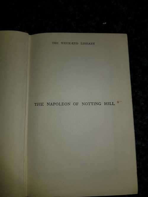 The Napoleon of Notting Hill by G. K. Chesterton