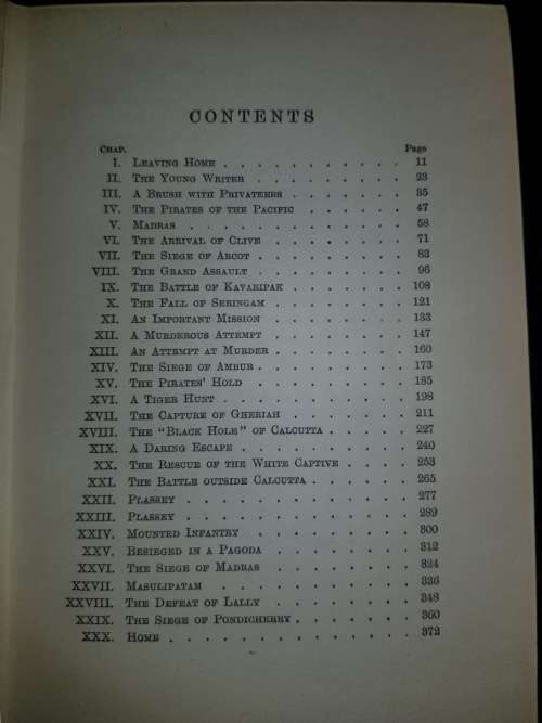 With Clive in India  First Edition, CIRCA 1909