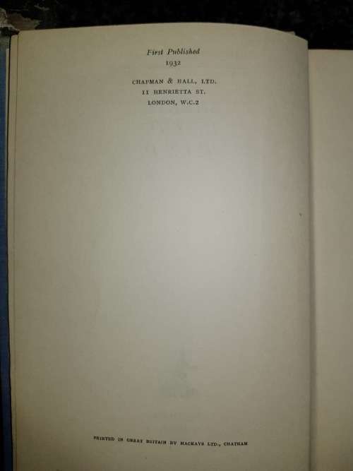 Sheets in the Wind by Ridgewell Cullum, First Edition, 1932.