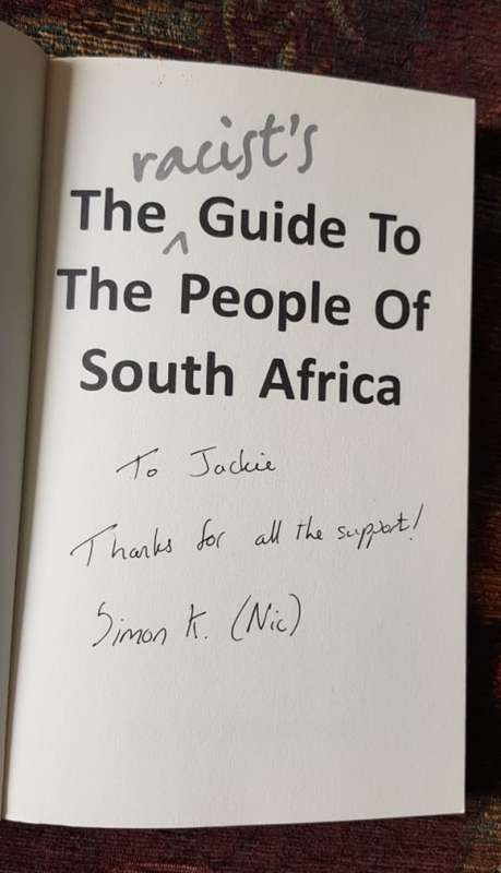 The Racists Guide to the People of South Africa, Signed Copy & F W De Klerk, two books