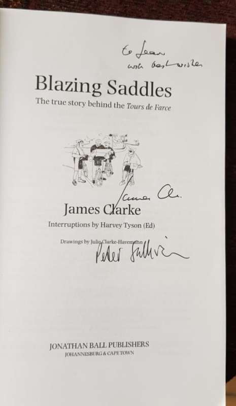 Blazing Saddles by James Clarke, Signed copy, First Edition