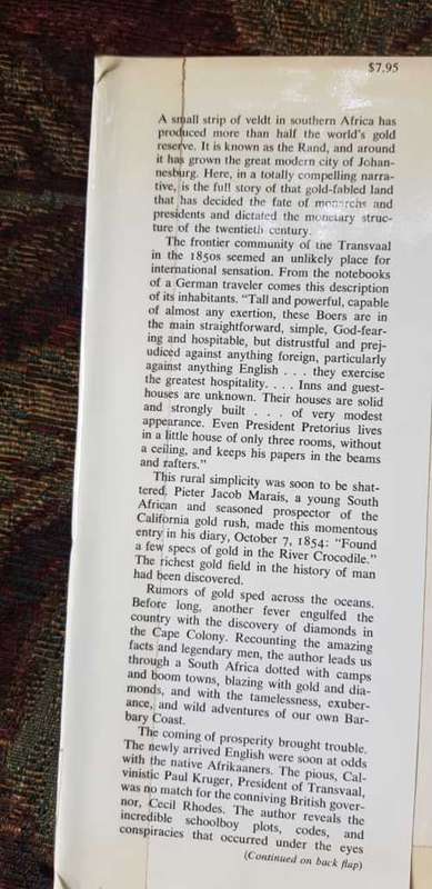 Gold Gold Gold, The Johannesburg Gold Rush by Eric Rosenthal