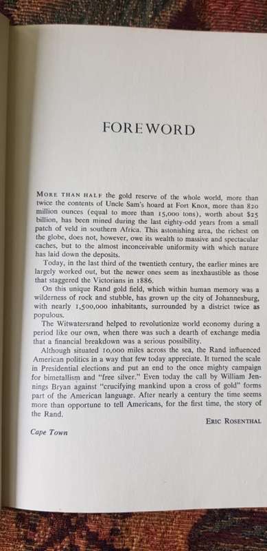 Gold Gold Gold, The Johannesburg Gold Rush by Eric Rosenthal