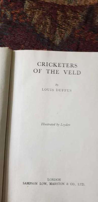 Cricketers of the Veld  and The Larwood Story  Cricketers of the Veld by Louis Duffus  The Larwood S