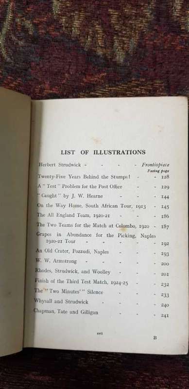 25 years Behind the Stumps by Herbert Strudwick, First Edition, 1926
