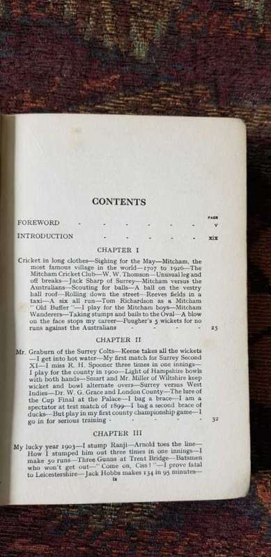 25 years Behind the Stumps by Herbert Strudwick, First Edition, 1926
