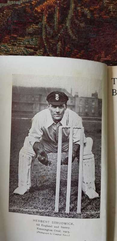 25 years Behind the Stumps by Herbert Strudwick, First Edition, 1926